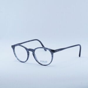NEW POLO RALPH LAUREN PH2083 5821 SHINY STRIPED GREY EYEGLASSES - Lowest price!
